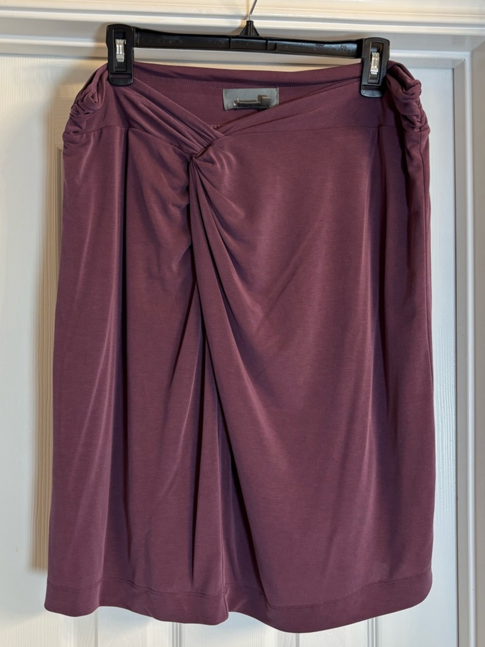 Anthropologie Mauve Twist-Front Pencil Skirt